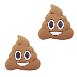 TCHARIRY Poop Shoe Charms - Fun Poop Decoration Charms Gift for Boys Kids Teens and Adults - Set of 2