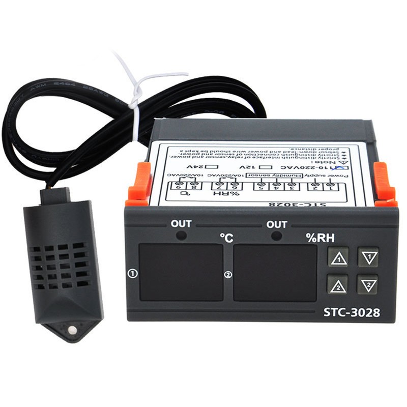 Digital Temperature Humidity Controller ‑20℃ to +80℃ 00% RH to