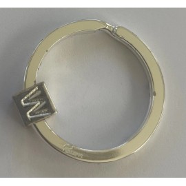 Philippi Initial LETTER “W” Key Ring Metal Fob Germany Keychain Signed NEW