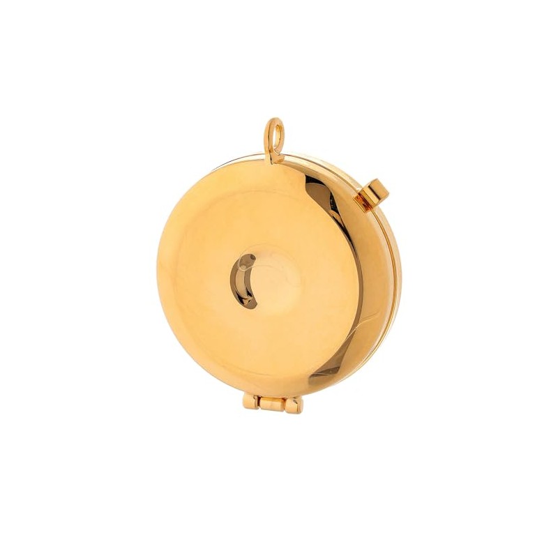 Holyart Pyxes and Burses: Gold plated pyx with engraved Last