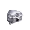 Feyarl Vintage Jewelry Box Heart Shape Engraved Trinket Box Ring