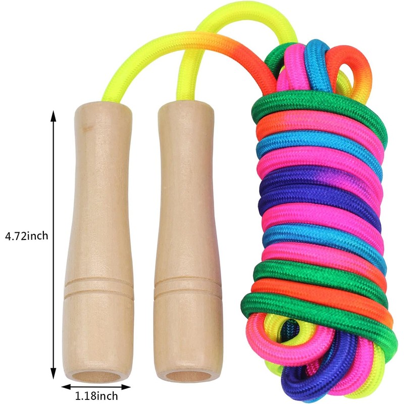 16 FT Long Jump Rope for Kids, Adjustable Double Dutch