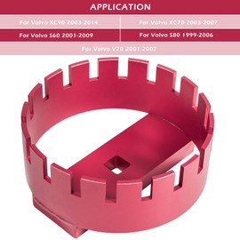 69800 Fuel Pump Socket Tool Lock Ring Removal Tool for Volvo S60 2001-2009, S80 1999-2006, V70 2001-2007, XC70 2003-2007 and XC90 2003-2014