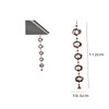 Glorlliant Rainwater Chain, 108 cm Gutter Chain, Rain Drain Chain,