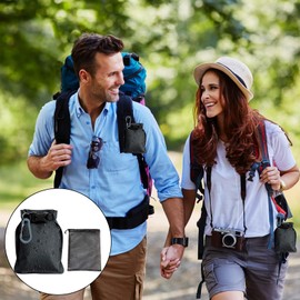 Blleshelfl Pack of 2 Travel Soap Containers with Mesh Bag and Carabiner, Portable Waterproof TPU Soap Box for Travel, Soap Box for Shower, Camping, Outdoor Travel, Breathable & Leak-Proof