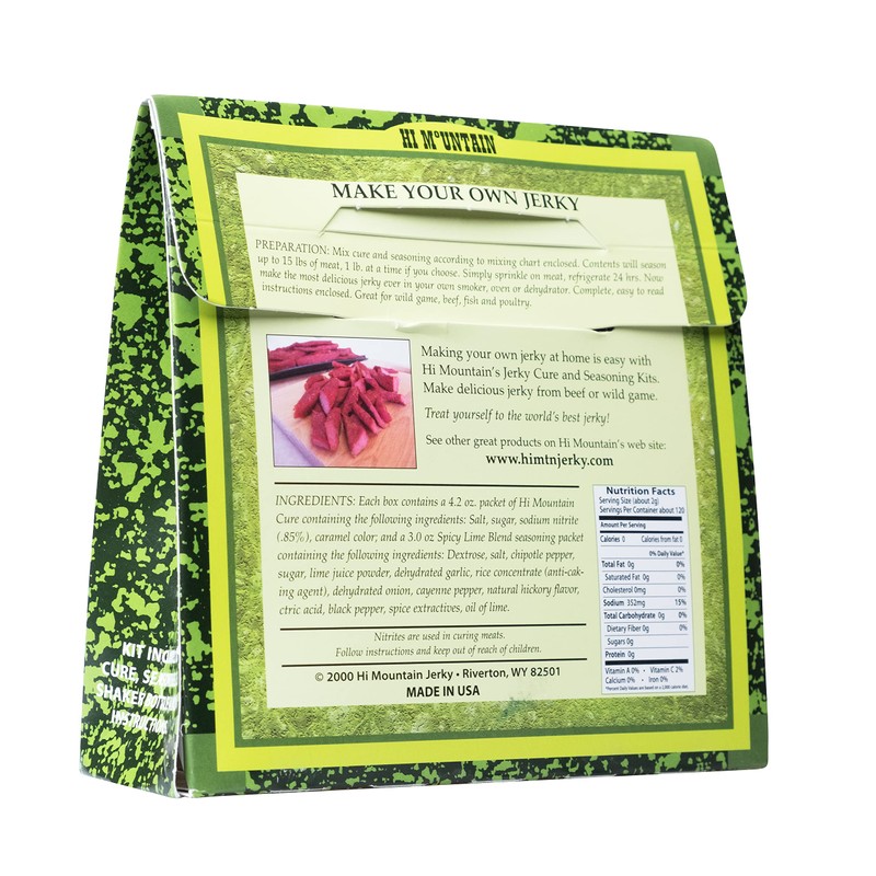 Hi Mountain Jerky Seasoning and Cure Kit | SPICY LIME