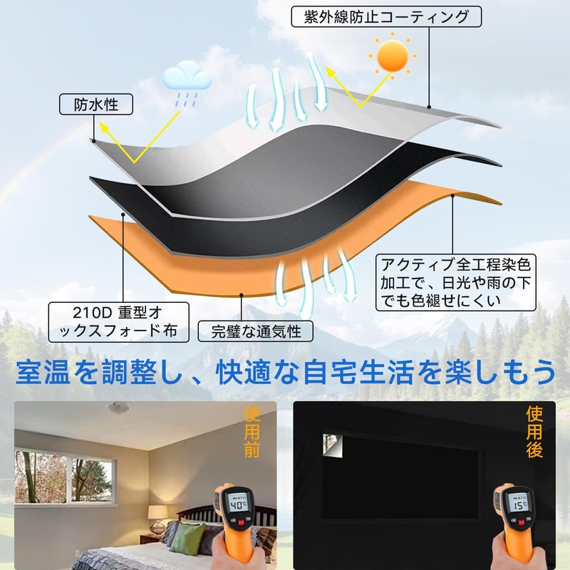 L-Tou Blackout Sheet, Window, Cloth, Window Shade Sheet, Window Glass