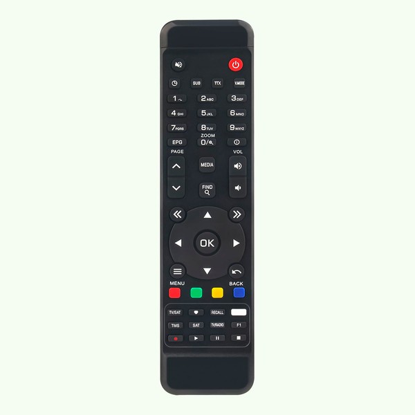 Replacement Remote Control Fit for Amiko Set-TOP Box HD8265+, MI-NI