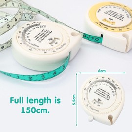 EHDWXVZM 2 Pieces Mini Telescopic Tape Portable Tape Measure Body Measuring Tool Tailor Tape Measure