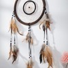 THY COLLECTIBLES 21" Traditional Brown Dream Catcher with Feathers Wall