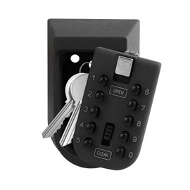 KAYCROWN Key Lock Box for Outside, Wall Mount Combination Lockbox Outdoor Lock Box for House Keys, Key Safe Storage Lock Box, Security Lockbox for Outside, Home, Office, Apartment Spare Key Storage