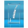 VIP-LASER 3D Glass Cuboid | Violin with Name of Choice
