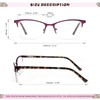 Missfive Premium Progressive Multifocus Metal Computer Reading Glasses For Women