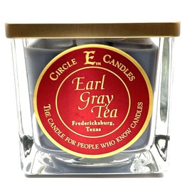 Circle E Candles, Earl Gray Tea Scent, Medium Size Jar Candle, 22oz, 2 Wicks