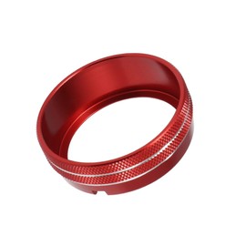 Kyonuza Air Conditioner Dial Air Conditioning Ring Cover Control Panel A/C Heater 2010-2017 Red