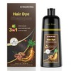Kingming Champú Teñir Cabello Castaño Oscuro Cubrir Canas Ingredientes Base