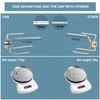 CPROSP 4 Meat Needles Stainless Steel BBQ Meat Clamp with