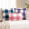 OTOSTAR Set of 2 Classic Buffalo Check Plaid Throw Pillow