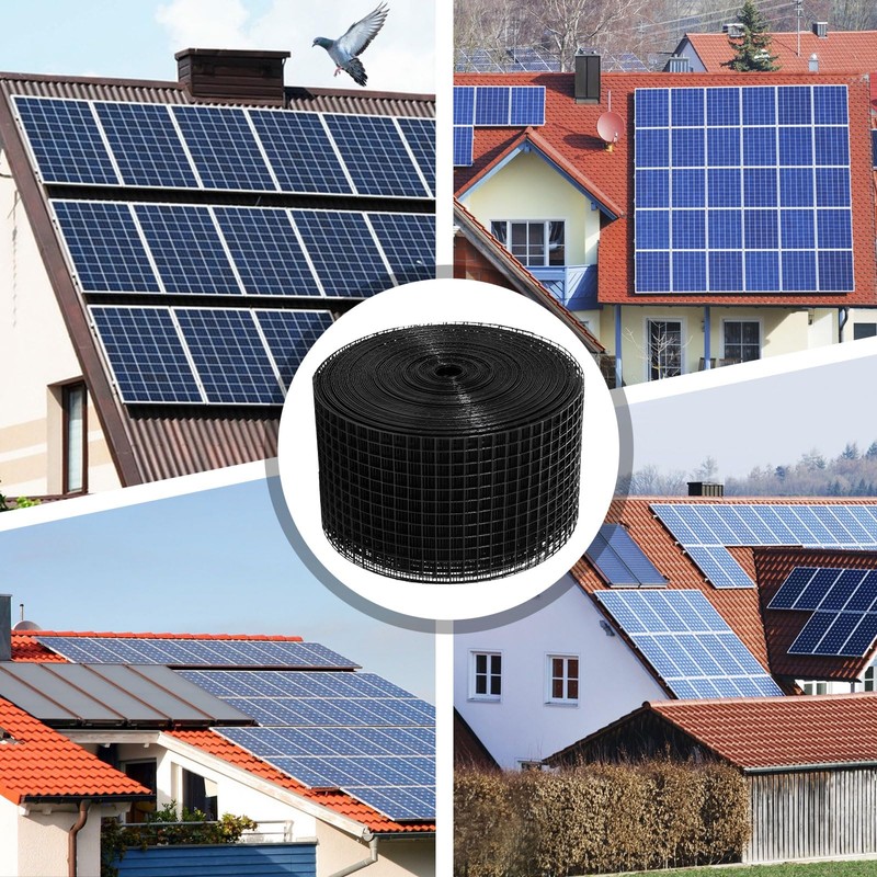 LOMGDOVC Solar Panel Bird Mesh Kit 6in x 100ft PVC