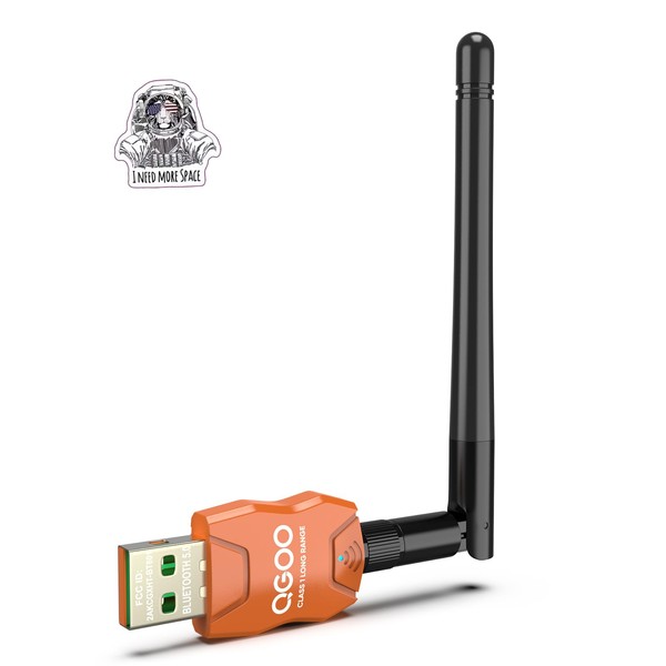 Class 1 Long Range Bluetooth Adapter for PC, QGOO USB