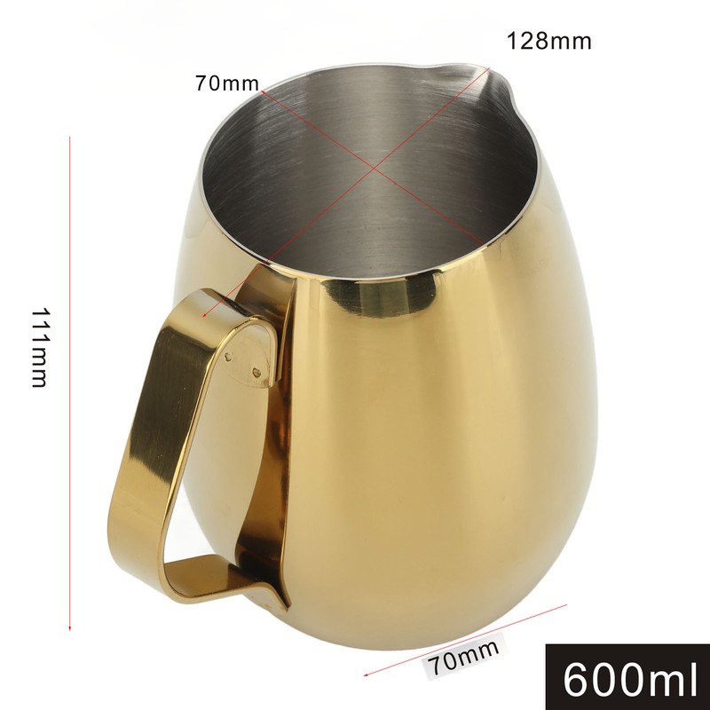 Coffee Milk Cup Stainless Steel Milk Frothing Pitcher Cappuccino Latte