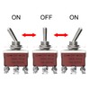 Heschen Metal Toggle Switch, KN3C-303, 3PDT, maintained, ON/OFF/ON 3 position,