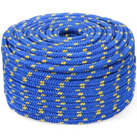 Polypropylene Rope 10 mm 20 m Blue Polypropylene Rope Outdoor Rope Polypropylene (PE) Braided Rope Nylon Cord Mooring Rope Plastic Rope Braided Rope 10 mm 20 m
