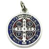 GTBITALY 60.048.31 Medal of Saint Benedict Silver Enamel Size 2