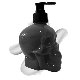 Crema Corporal con Aroma Floral Frutal, Fórmula Vegana, Libre de Crueldad, 350ml, Envase en Forma de Calavera, Aromas Seductores (Dark Vainilla)