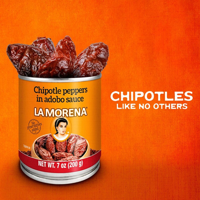 La Morena Chipotle peppers In Adobo sauce 7 oz (Packaging