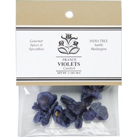 India Tree Candied Violets, .5 oz (Pack of 2)