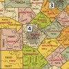 Texas ZIP Code Map with Counties - Standard - 36"