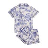 Floerns Women's Floral Pajamas Notch Collar Print Sleepwear Two Piece