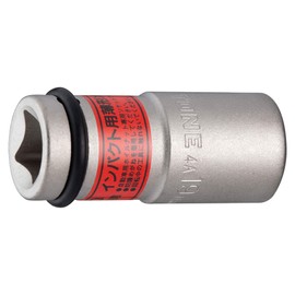 Tone 4A-22N Impact Thin Foil Nut Socket 0.5 inch (12.7 mm) (1/2 inch) Red 2 Side Width 0.9 inch (22 mm)