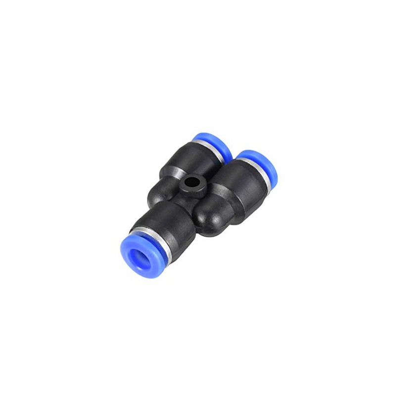 sourcing map Plastic Connect Splitter Push to Tube Fittings 6