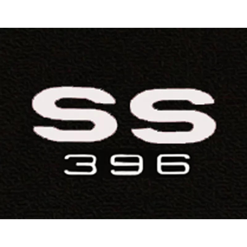 AFM NEW! 1968-1972 CHEVELLE Floor Mats Black Carpet Embroidered Silver