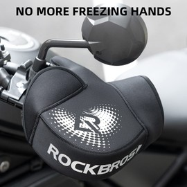 ROCKBROS Motorcycle Handlebar Muffs Cold Weather Windproof Handlebar Mitts Motorcycle Handle Warmers Motorcycling Handbar Mittens