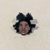 Jean Michel Basquiat hard enamel pin, Samo Art Icon