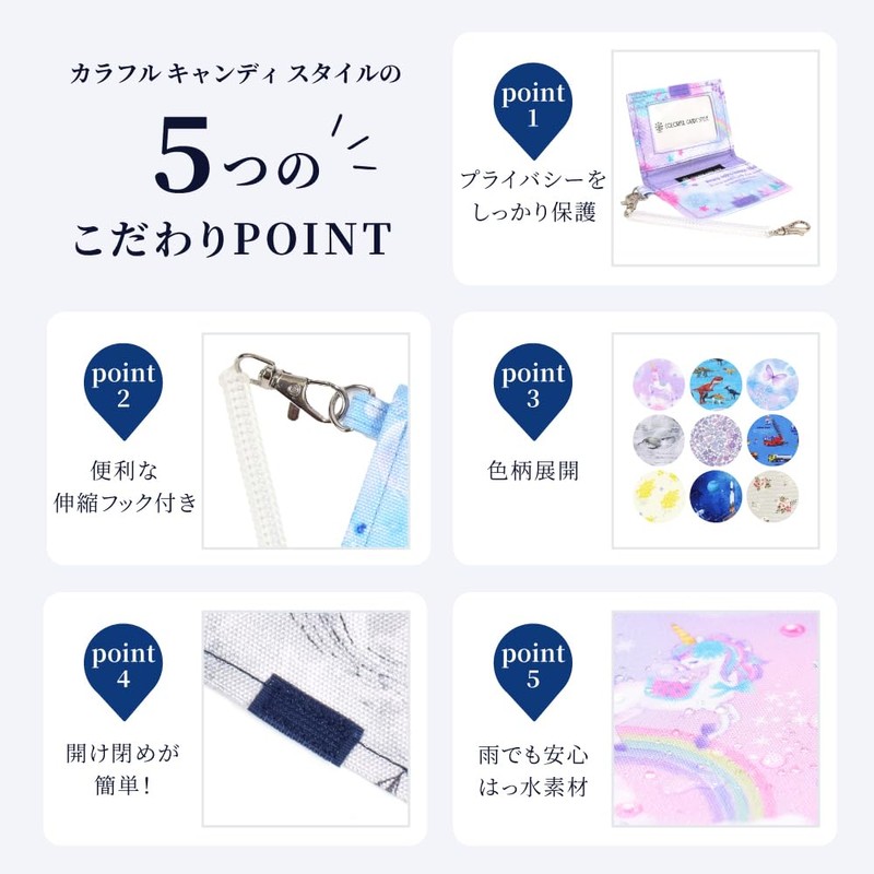 COLORFUL CANDY STYLE Pass Case PET Discovery! Explore! Dinosaur Continent