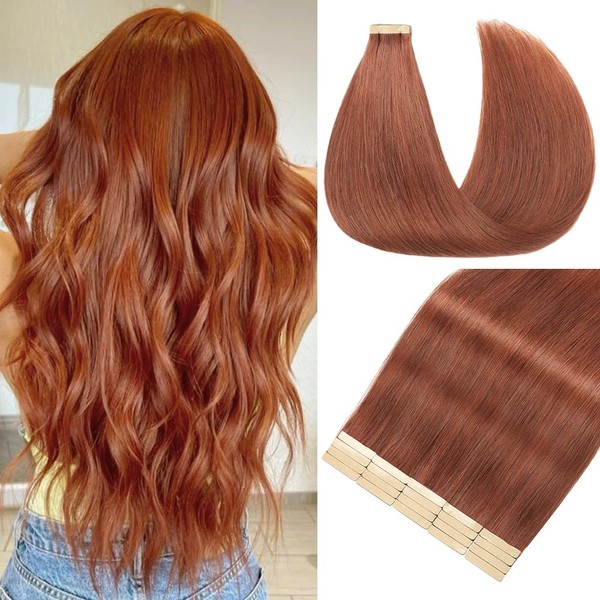 Invisible Tape in Hair Extensions Human Hair 22 Inch 20pcs