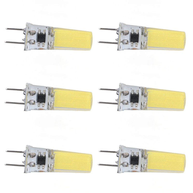 6Pcs G8 LED Bulb 5W Dimmable 2508 COB Energy Saving