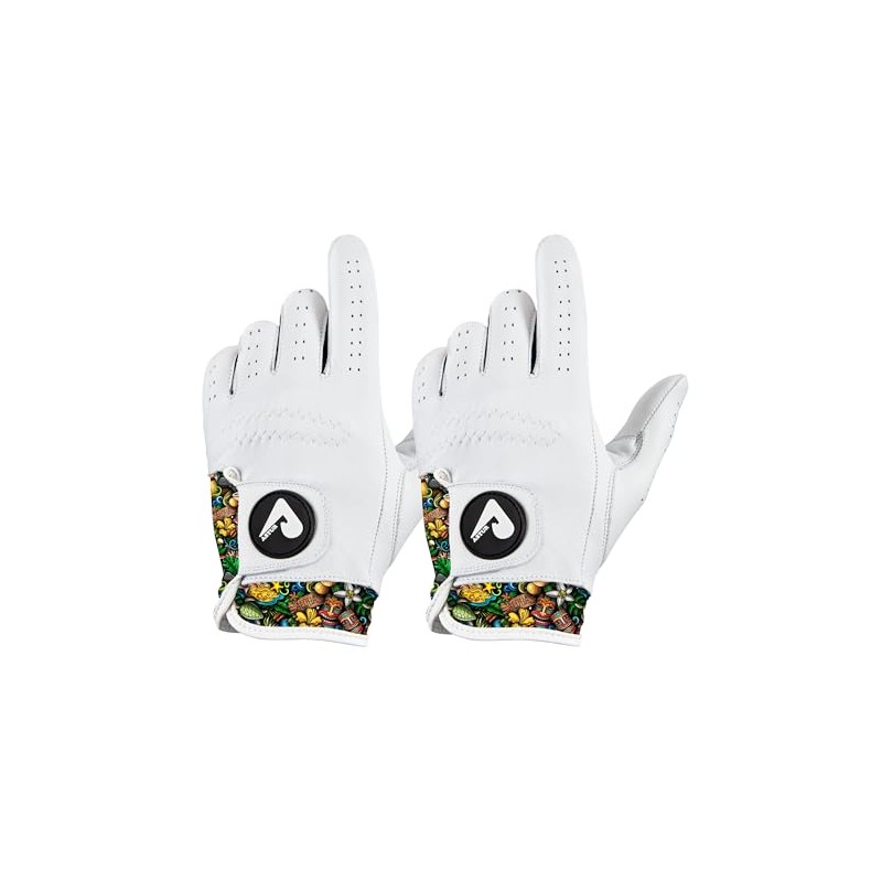 ASTUR Golf Gloves 2 Pack Cabretta Leather Golf Glove Men