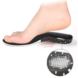 Orthotic Insole Sports Inserts Arch Supports Shock Absorption Plantar Fasciitis Soft Insole for Flat Feet High Arch Foot Heel Pain -26CM