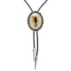 HUABOLA CALYN Bolo tie for Men- Unique Luminous Stone Native