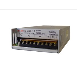MegaWatt S-350-12 30 Amp 9.5-15 Volts Adjustable Ham CB Radio Power Supply 13.8V 12V 33A Peak Not a Clone Real MegaWatt MW