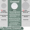 Grasseed Aluminum Foils Lids to Reuse Coffee Pods Compatible with