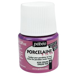 PEBEO 024-008 Porcelaine 150, China Paint, 45 ml Bottle - Opaline Pink
