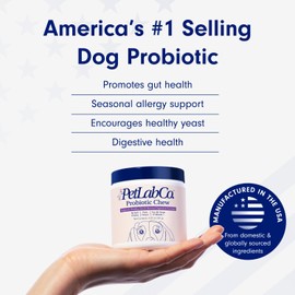 PetLab Co. Probiotics for Dogs, Support Gut Health, Occasional Diarrhea, Digestive Health & Seasonal Allergies - Pork Flavor - 30 Soft Chews - Packaging May Vary (Value 2-Pack)