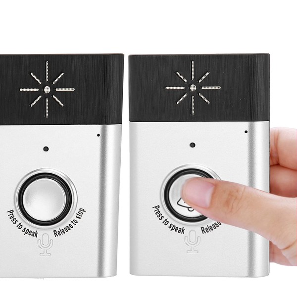 2.4GHz Mini Wireless Doorbell with Portable Dual Way Voice Intercom Compatible with Home Factory Hotel Market