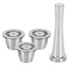 Coffee Capsule Set Stainless Steel Reusable Refillable Capsule Fit for